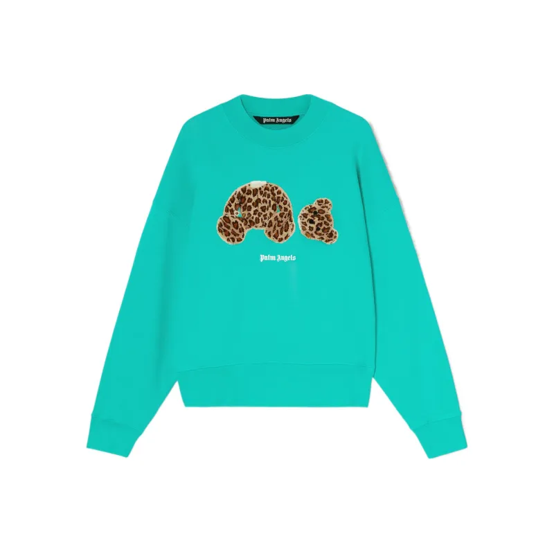 PALM ANGELS Leopard Bear Sweatshirt-0