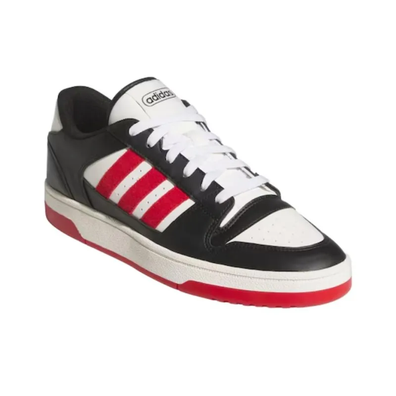 Adidas BREAK START Anti Slip Wear Resistant Low Top Skateboard Shoes Unisex Black Red-4