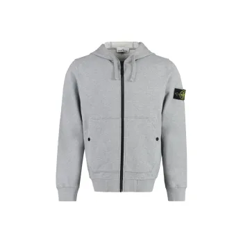 STONE ISLAND Logo Patch Zipped Hoodie