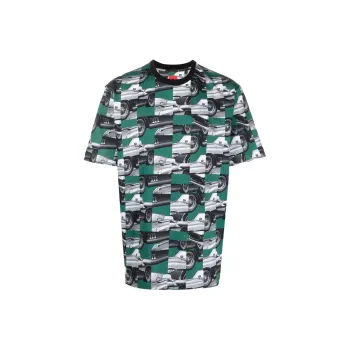 Ferrari Car-motif Cotton T-shirt