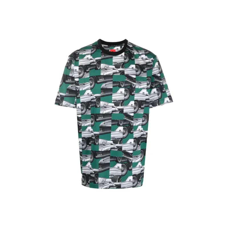 Ferrari Car-motif Cotton T-shirt-0