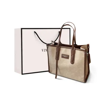 VINEY Synthetic Leather Handbag, Shoulder Bag, Crossbody Bag Regular Women's Ecru