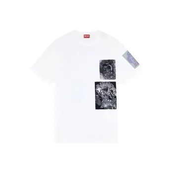 DIESEL T Boxt Slits Q10 Crewnerck T Shirt