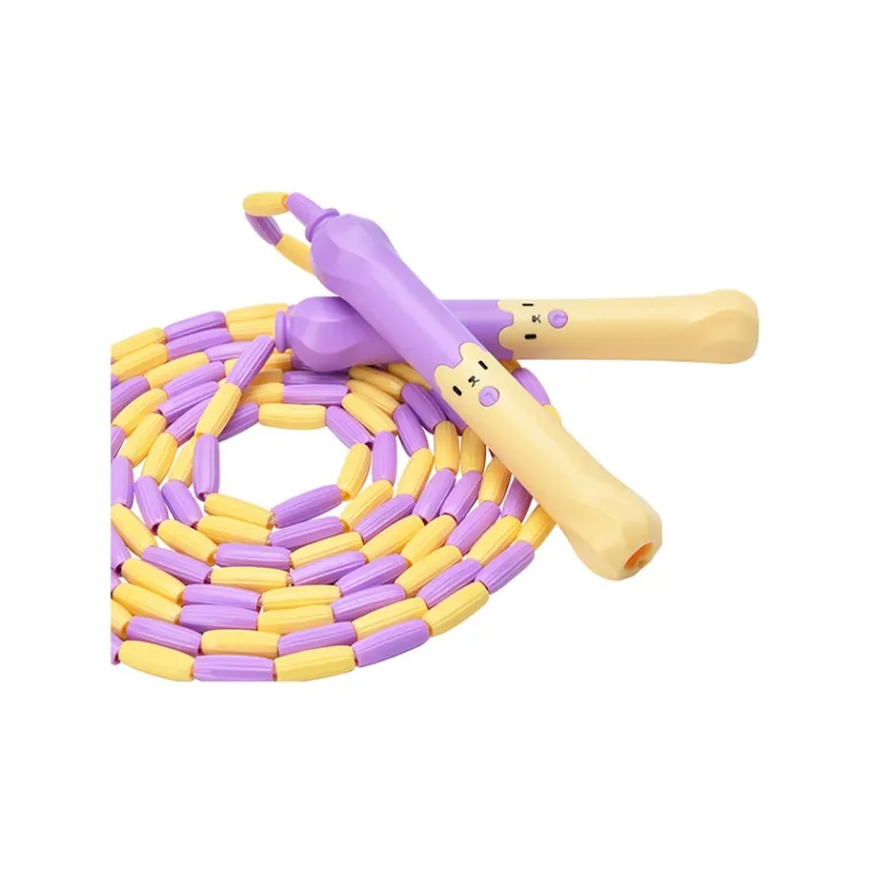 Skechers Student Supply Non Countable Jump Ropes Exam Cotton Cord ABS Controller 2.6m Yellow Purple-2