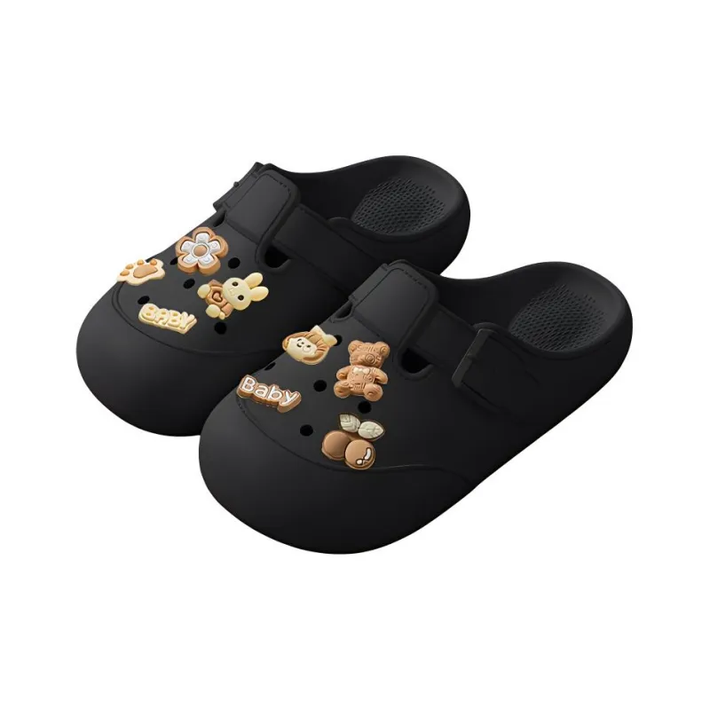LUNNIFEIYA Women's Slip Resistant Platform Home Lazy Closed Toe Slippers Khaki, White, Black-2