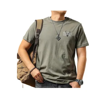 Seasonal Words T-Shirt Men's Gray Green