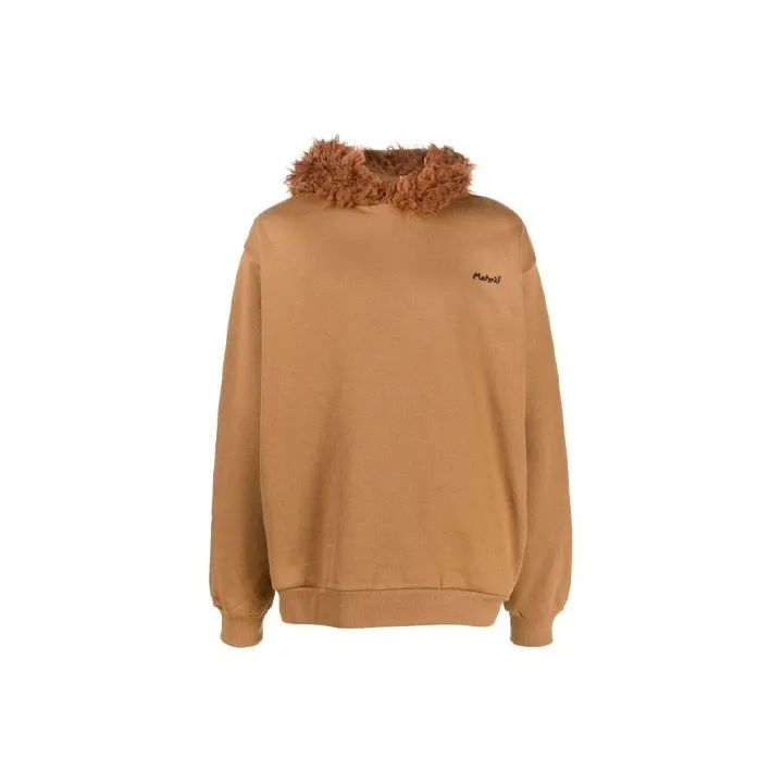 MARNI Logo Embroidered Long Sleeved Hoodie-0