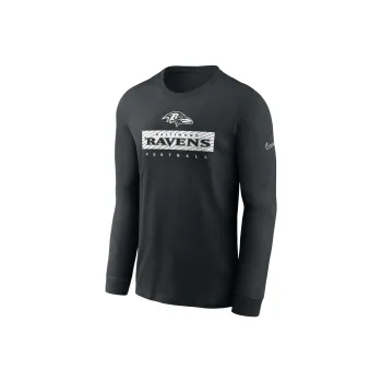 Nike Baltimore Ravens Sideline Team Issue Men's Nike Dri-FIT Nfl Long-Sleeve T-Shirt