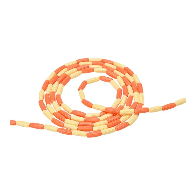 Skechers Fitness Training Non Countable Jump Ropes Exam Cotton Cord ABS Controller 2.6m Orange Yellow-2