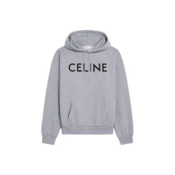CELINE Loose Hoodie In Cotton Fleece