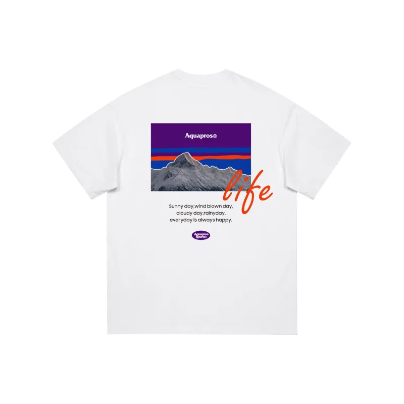 AQUAPROS T Shirts Unisex White-0