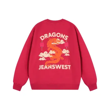 Jean West Sweatshirt Unisex Red