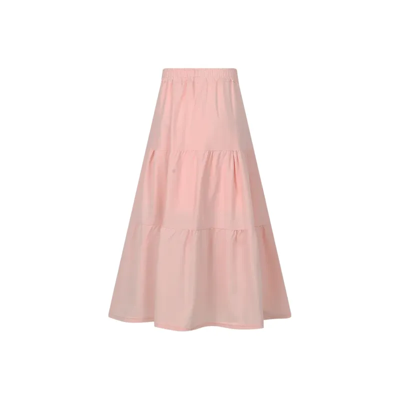 Zukizuki Casual Long Skirts Women's Pink-1