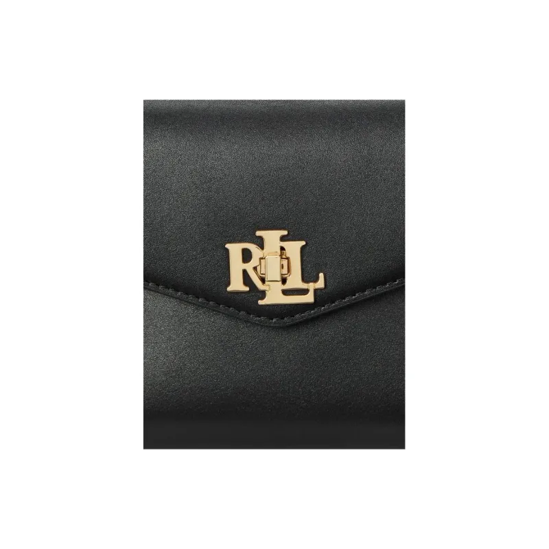 LAUREN RALPH LAUREN Natural Leather One Shoulder Handbag Trumpets Women's Black-5