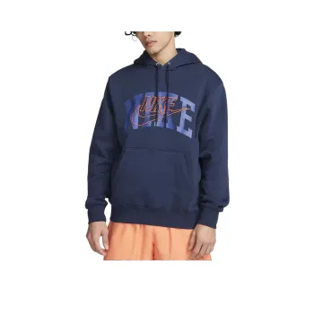Nike Sudadera Con Gorro Sin Cierre Para Hombre Sweatshirt Men's Navy