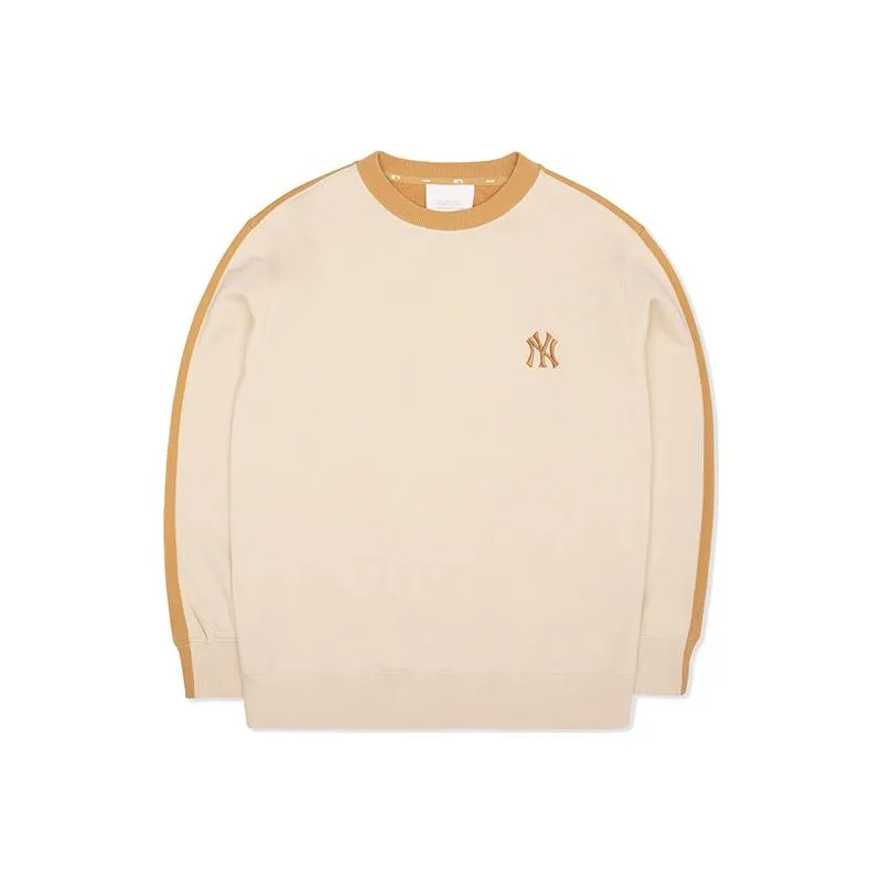 MLB New York Yankees Sweatshirts Unisex Beige-0