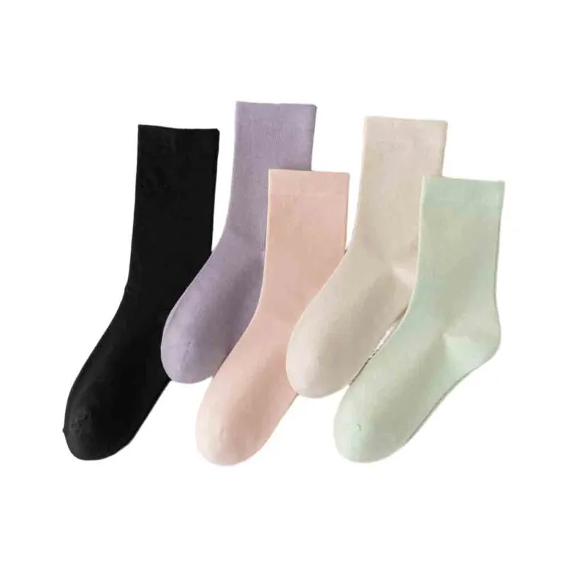 MIIOW Knee High Socks Women's 5 Pack-0