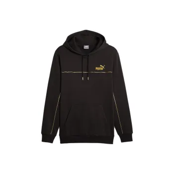 PUMA Hoodie ESS+ Minimal Gold Homme Sweatshirt Men's Black