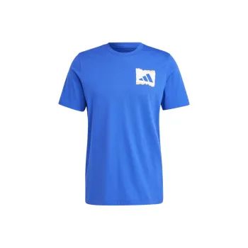Adidas T Shirt Men's Semi Fluorescent Blue
