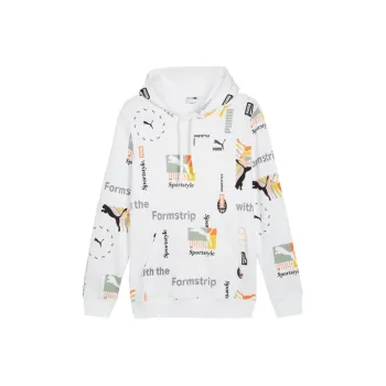 PUMA Hoodie Classics Brand Love Homme Sweatshirt Men's White