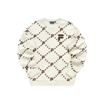 FILA FUSION FOB Sweatshirt Unisex Imitation Antique White