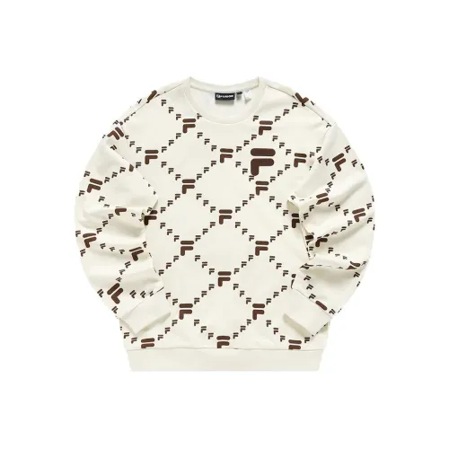 FILA FUSION FOB Sweatshirt Unisex Imitation Antique White