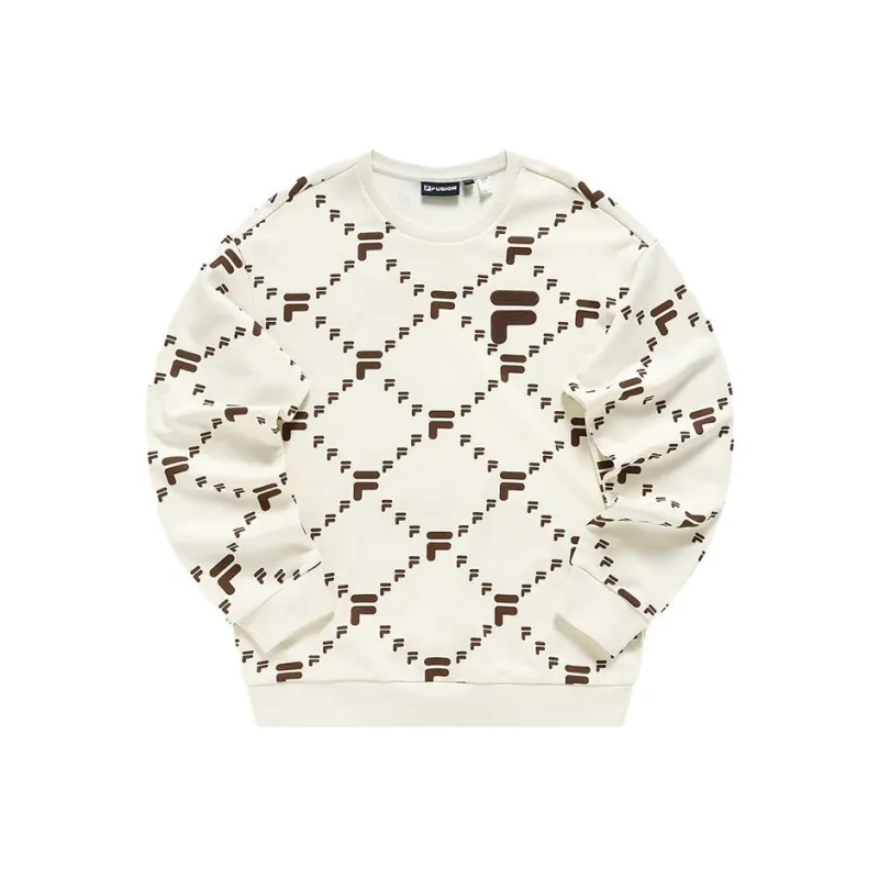 FILA FUSION FOB Sweatshirt Unisex Imitation Antique White-0