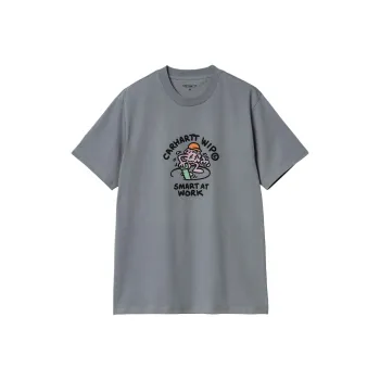 Carhartt WIP FW24 S/S Smart T Shirt T Shirt Unisex Dove Gray