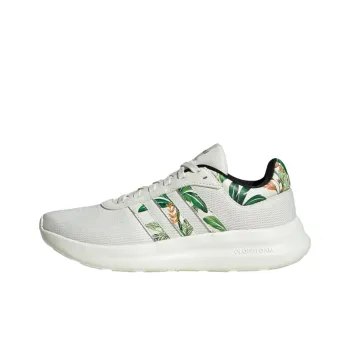 Adidas LITE RACER 4.0 Anti Slip Wear Resistant Low Top Tennis Shoes Women's Ecru