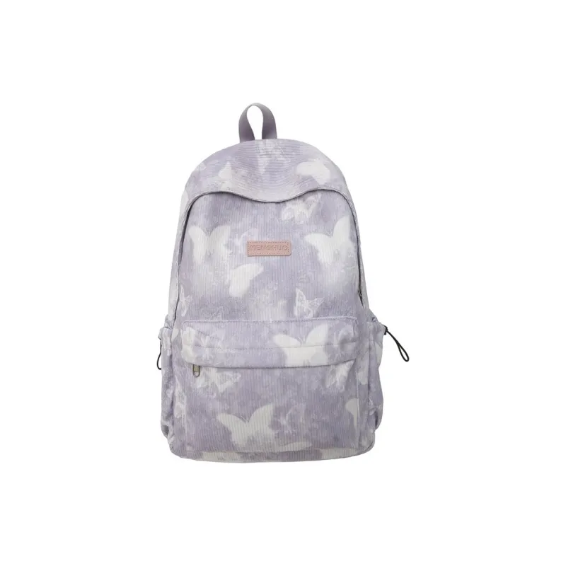 KAMLUI Corduroy Backpack Regular Unisex Gray/Red/Purple/Khaki/Blue-14