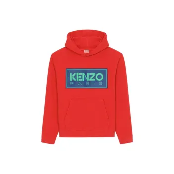 KENZO Letter Logo Sweatshirts Men Red