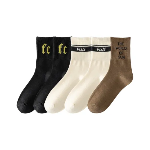 Herbal Primer Mid Calf Socks Men's 5 Pack