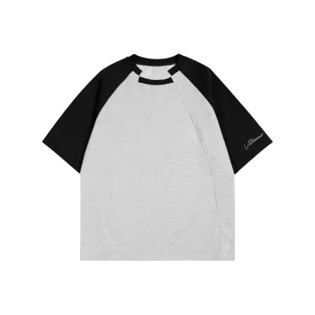 Vitocano T Shirt Unisex Navy Blue & Asphalt Gray