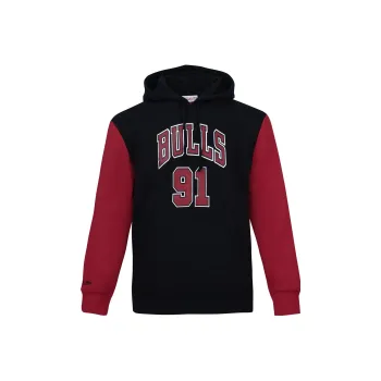 Mitchell Ness Sweatshirts Unisex Black Red