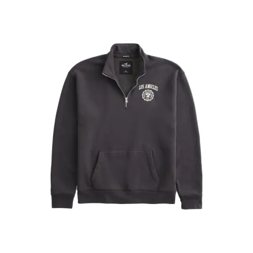 Hollister Sweatshirts Men Faded Black