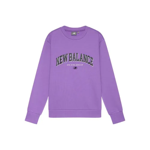 New Balance Sweatshirts Unisex Purple