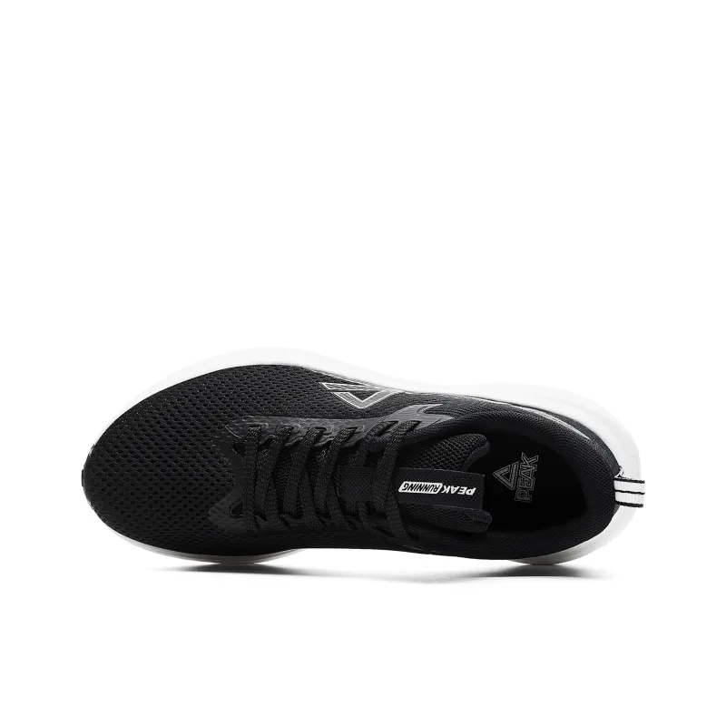 PEAK State Pole Anti Slip And Wear Resistant Breathable Low Top Casual Running Shoes Unisex Black Milky White-3