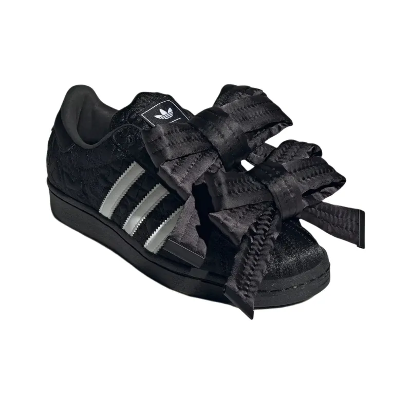 Adidas Originals Superstar W Anti Slip Wear Resistant Low Top Skateboard Shoes Women's Black-3