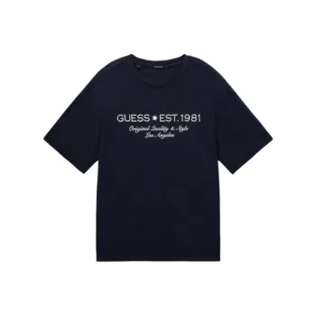 GUESS T Shirt Unisex Dark Marine Blue