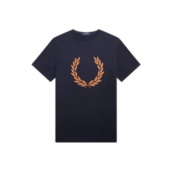FRED PERRY T Shirt Men's Marine Blue