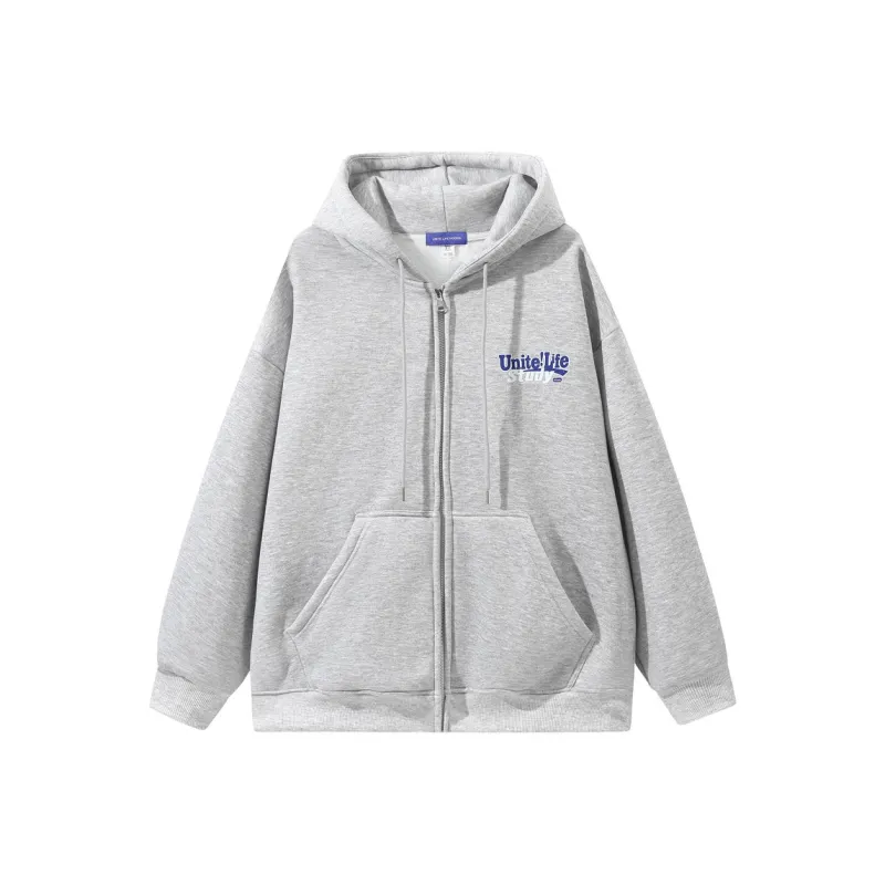 Unite Life HOODS Fall And Winter Sweatshirt Coat Unisex-3