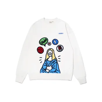Guuka Sweatshirt Unisex Cream White