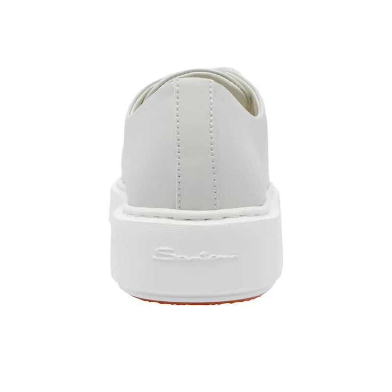 Santoni Low Top Skateboard Shoes Women's Light Gray-4