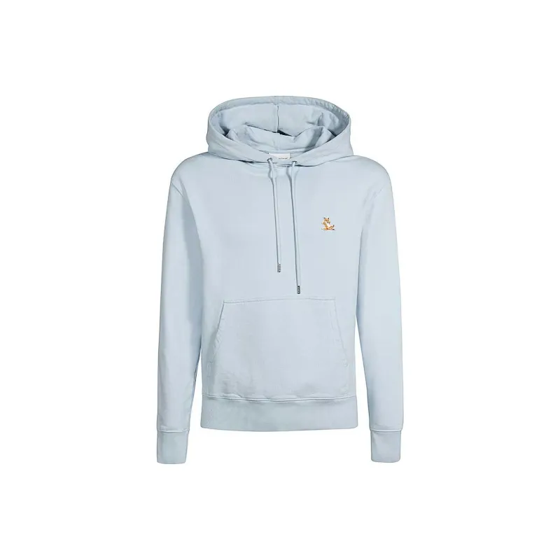 Maison Kitsune Fox Embroidered Drawstring Hoodie-0