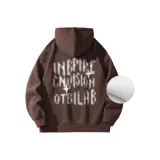 Coffee Hooded (Thickened and Fleece-Lined)