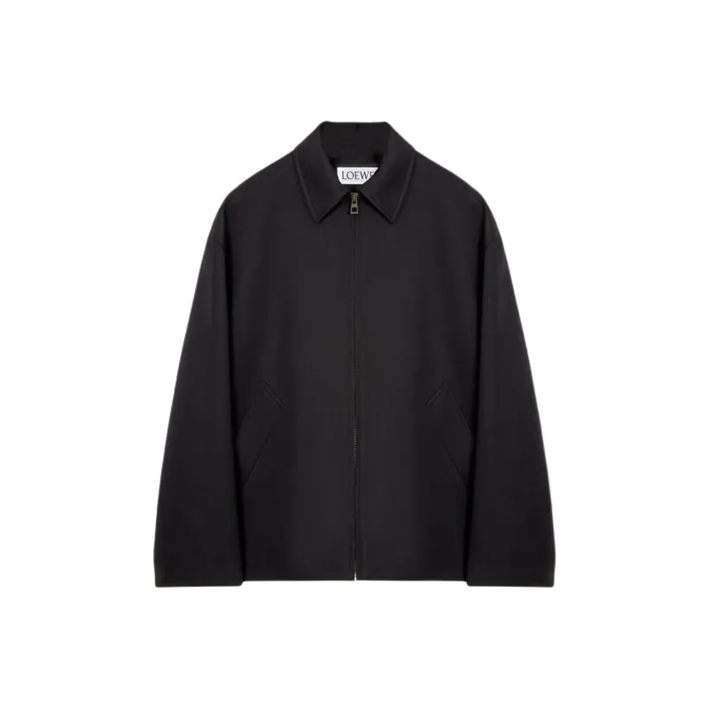 LOEWE SS25 Jackets Coats Men's Black-0