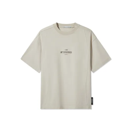 Cabbeen T Shirts Men Light Gray 16