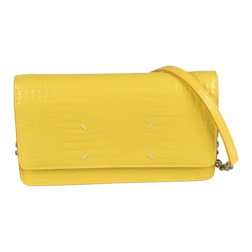 Maison Margiela Cow Leather Shoulder Bag Women's Yellow