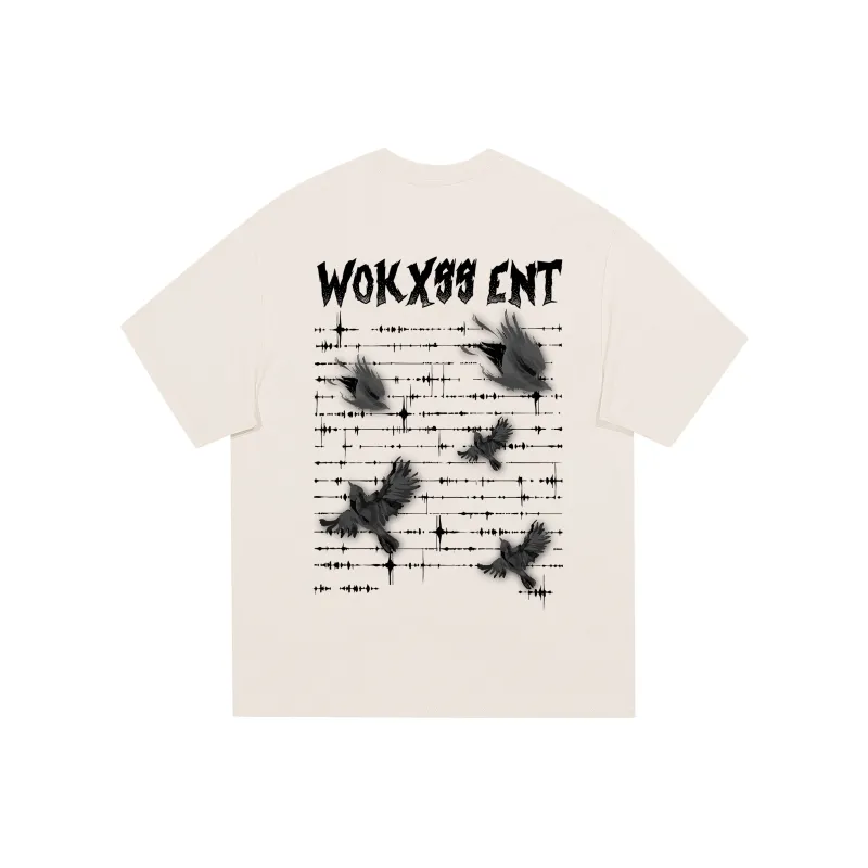 WOKXSS T-Shirt Unisex Light Beige Apricot-0