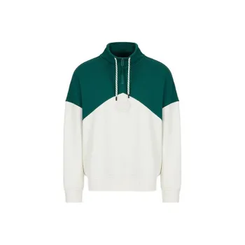 EMPORIO ARMANI SS22 Sweatshirt Men's White Green